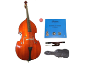 Merano MB10 3 4 Size Natural Student Double Bass with Carrying Soft Bag Bow 2 Sets Strings Rosin