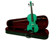 Merano MA400 14 inch Green Ebony Fitted Viola with Case and Bow