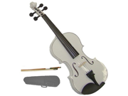 Merano 1 10 Size White Violin with Case Bow Free Rosin