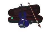 Merano 1 10 Size Purple Violin with Case Bow Free Rosin