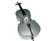 Merano MC100SV 1 2 Size Silver Cello with Bag and Bow