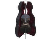 Merano MC150BK 3 4 Size Black Cello with Hard Case Bag and Bow