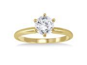 AGS Certified 1 Carat Diamond Solitaire Ring in 14K Yellow Gold (J-K Color, I2-I3 Clarity) AGS Certified 1 Carat Diamond Solitaire Ring in 14K Yellow Gold (J-K Color, I2-I3 Clarity)