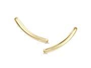 14K Yellow Gold Bar Climber Earrings