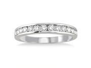 1 2 Carat TW Channel Set Diamond Band in 10K White Gold