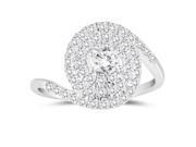 3/4 Carat TW Diamond Engagement Ring in 10K White Gold 3/4 Carat TW Diamond Engagement Ring in 10K White Gold