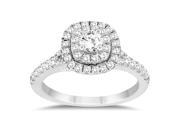 1 Carat TW Diamond Engagement Ring in 10k White Gold 1 Carat TW Diamond Engagement Ring in 10k White Gold