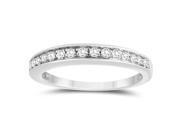 1/4 Carat TW Diamond Wedding Band in 10k White Gold 1/4 Carat TW Diamond Wedding Band in 10k White Gold