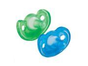 Gumdrop Newborn Pacifier Boy 2 Pack Blue and Green