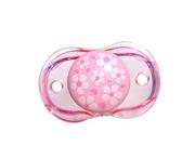 RazBaby Keep It Kleen Pacifier Pink with Flowers Hearts