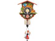 Black Forest Chalet Clock with Bouncing Girl 110SP