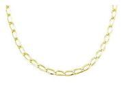 Solid 14k Yellow Gold Necklace Open Link Chain 4.1mm 22 inch