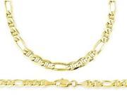 Solid 14k Yellow Gold Figaro Gucci Bracelet Link 4mm 7.5 inches