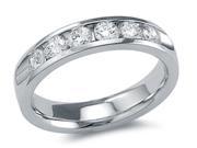 Diamond Wedding Band 14k White Gold Anniversary Bridal Ring 3 4 Carat