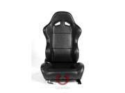 CPA1001 Black PVC Universal Racing Seats