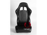 CPA1007 Black PVC Universal Racing Seats