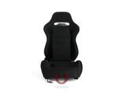 CPA1013 Black with Outer Grey Stitching Universal Racing Seats