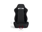 CPA1013 Black Cloth with Red Stitching Universal Racing Seats