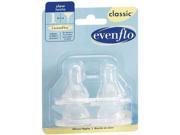 Evenflo 4 Pack Classic Silicone Nipple Slow Flow