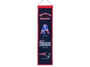 New England Patriots Wool 8 x32 Heritage Banner