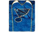 St. Louis Blues 50 x60 Royal Plush Raschel Throw Blanket Jersey Design