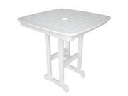 37 Recycled Earth Friendly Cape Cod Outdoor Patio Counter Table White