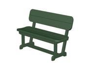 48 Recycled Earth Friendly Park Lane Outdoor Patio Bench Forest Green