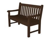 48 Recycled Earth Friendly Nantucket Outdoor Patio Bench Chocolate Brown