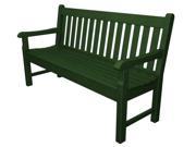 60 Recycled Earth Friendly Nantucket Outdoor Patio Bench Forest Green
