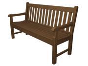 60 Recycled Earth Friendly Nantucket Outdoor Patio Bench Raw Sienna