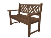 48 Recycled Earth Friendly Chippendale Outdoor Patio Garden Bench Raw Sienna