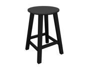Pack of 2 Recycled Earth Friendly Bar Stools Slate Gray w Black Frame 24.25