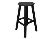 Pack of 2 Recycled Earth Friendly Bar Stools Slate Gray w Black Frame 29.25