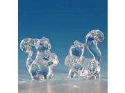 Club Pack of 12 Icy Crystal Decorative Squirrel Figurines 3