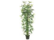 Pack of 2 Artificial Potted Bamboo Trees 6