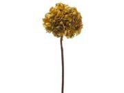 31 Club Pack of 12 Artificial Amber Silk Hydrangea Flowers
