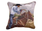 17 Country Rustic Cowboy Wrangler The Roper Decorative Accent Throw Pillow