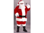 8 Piece Regency Plush Santa Claus Christmas Suit Costume Adult Sz 58 60 7543