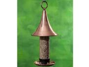 21.5 Large Handcrafted Copper Castella Outdoor Patio and Garden Bird Feeder