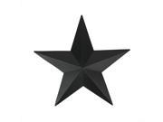 3 Matte Black Country Rustic Star Indoor Outdoor Wall Decoration