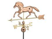 33 Smithsonian Collection Handcrafted Polished Copper Running Horse Outdoor Weathervane