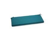 45 Pillow Perfect Tidal Teal Outdoor Patio Bench Cushion