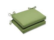 18.5 Set of 2 Sunbrella Asparagus Green Outdoor Patio Squared Corners Seat Cushions