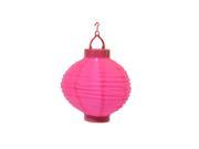 7.75 Hot Pink Solar Powered Outdoor Garden Patio Chinese Lantern Cool White LED Light