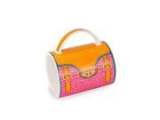 5 Fashion Avenue Orange and Pink Crocodile Pattern Ceramic Handbag Mug