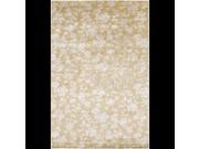 8 x 11 Clover Leaf Express Beige and White New Zealand Wool Area Throw Rug