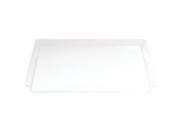 Club Pack 12 Clear Disposable Square Plastic Party Dinner Trays 11.5