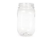 Pack of 6 Clear Transparent Glass Rustic Wedding Party Favor Mason Jars 16 oz.