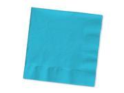 Club Pack of 480 Bermuda Blue 2 Ply Paper Beverage Party Napkins 5