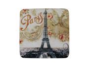 Pack of 8 Absorbent French Parisian Eiffel Tower Print Cocktail Drink Coasters 4